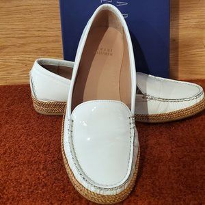 Stuart Weitzman "Geek" loafers, patent leather